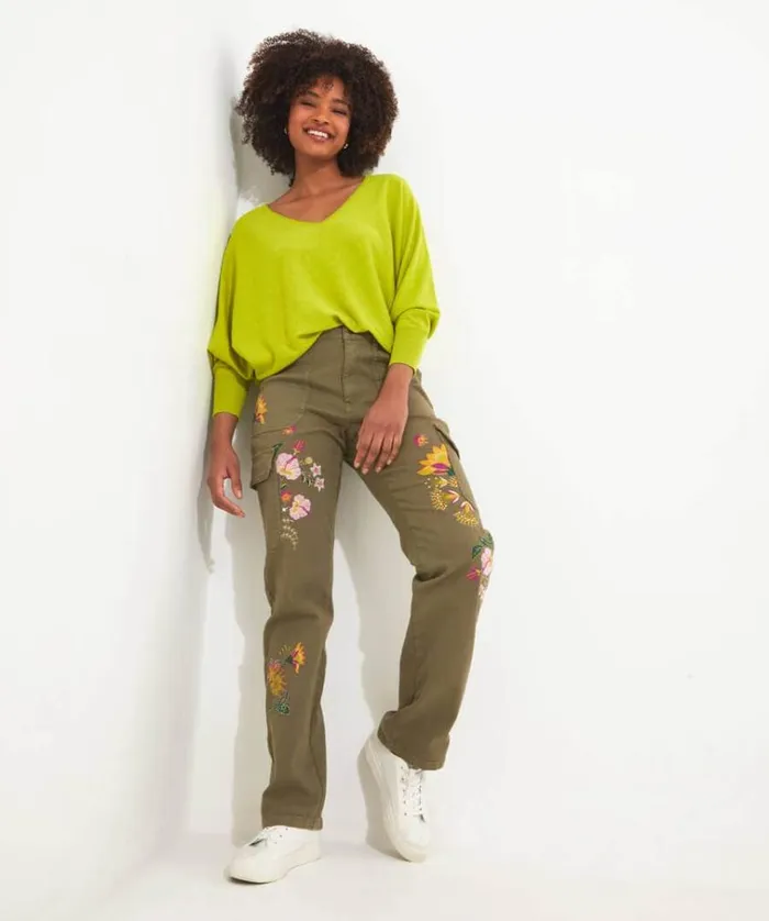 Women Joe Browns Jeans and Trousers Embroidered Cargo Pants Women Joe Browns Jeans and Trousers Embroidered Cargo Pants