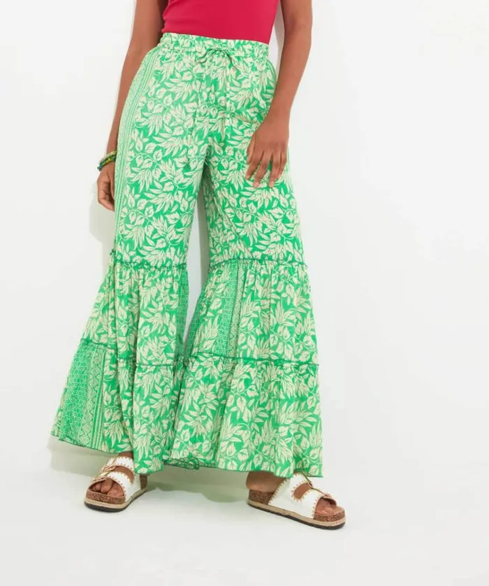 Women Joe Browns Jeans and Trousers Ibiza Days Printed Tiered Trousers Women Joe Browns Jeans and Trousers Ibiza Days Printed Tiered Trousers