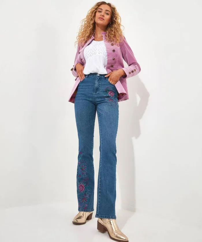 Women Joe Browns Jeans and Trousers Winnie Embroidered Jeans