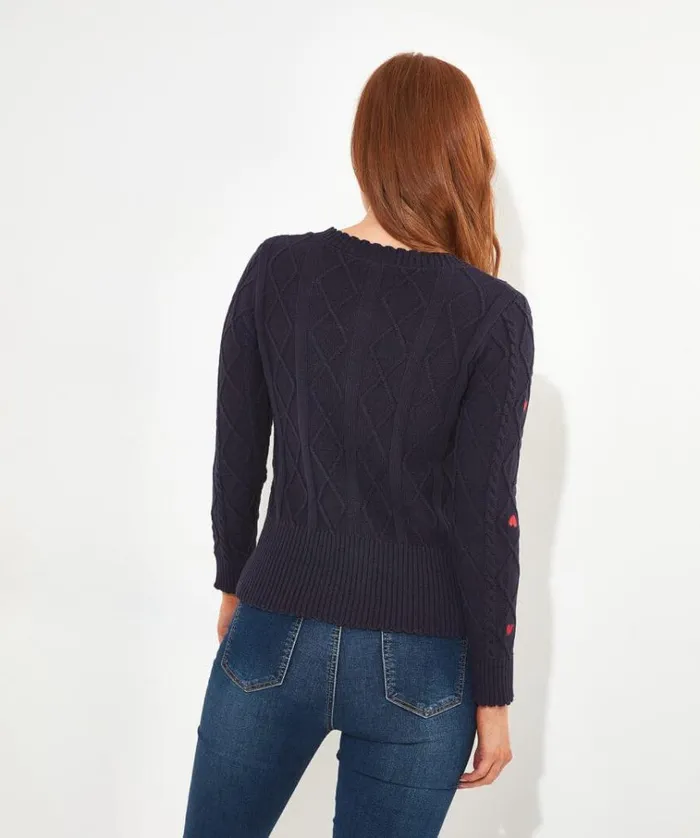 Women Joe Browns Knitwear and Cardigans All Heart Embroidered Cardigan Women Joe Browns Knitwear and Cardigans All Heart Embroidered Cardigan