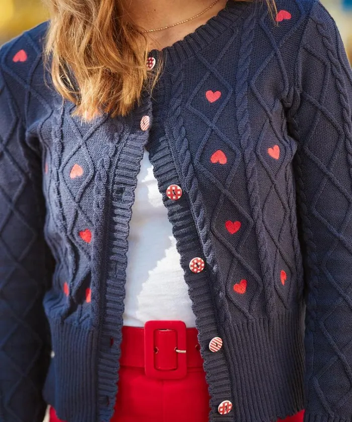 Women Joe Browns Knitwear and Cardigans All Heart Embroidered Cardigan Women Joe Browns Knitwear and Cardigans All Heart Embroidered Cardigan