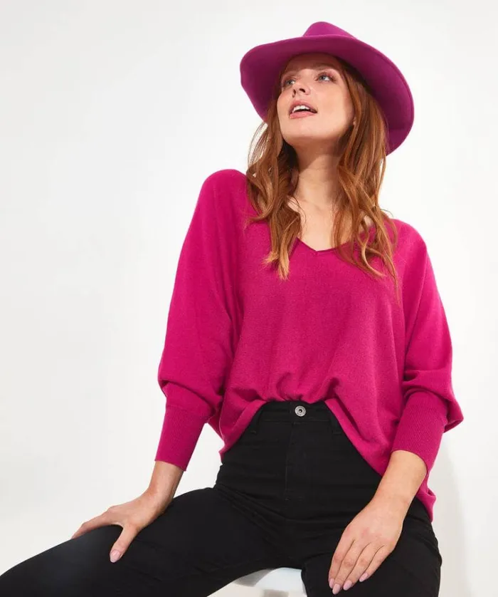 Women Joe Browns Knitwear and Cardigans Camille Relaxed VNeck Jumper Women Joe Browns Knitwear and Cardigans Camille Relaxed VNeck Jumper
