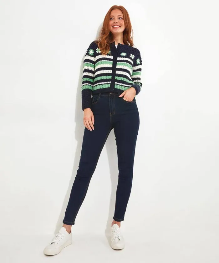 Women Joe Browns Knitwear and Cardigans Daisy Striped Cardigan Women Joe Browns Knitwear and Cardigans Daisy Striped Cardigan