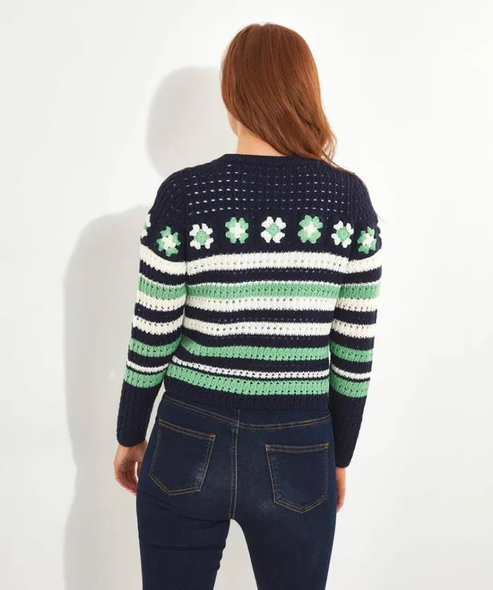 Women Joe Browns Knitwear and Cardigans Daisy Striped Cardigan Women Joe Browns Knitwear and Cardigans Daisy Striped Cardigan