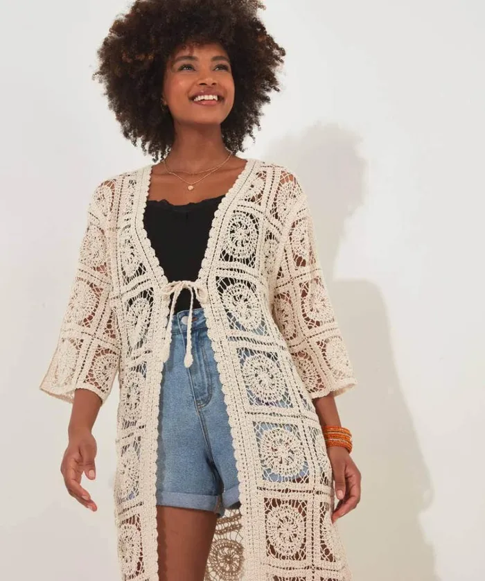 Women Joe Browns Knitwear and Cardigans Fabulous Longline Crochet Cardigan Women Joe Browns Knitwear and Cardigans Fabulous Longline Crochet Cardigan