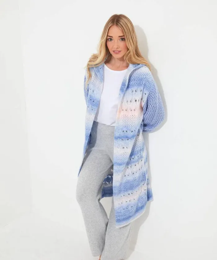 Women Joe Browns Knitwear and Cardigans Sloe Joes Ombre Knit Longline Cardigan