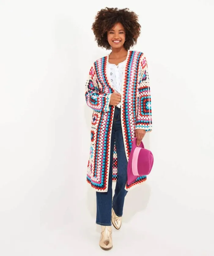 Women Joe Browns Knitwear and Cardigans Valentina Crochet Cardigan