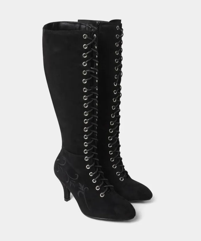 Women Joe Browns Shoes Sandals and Boots Layla Lace Up Embroidered Boots Women Joe Browns Shoes Sandals and Boots Layla Lace Up Embroidered Boots