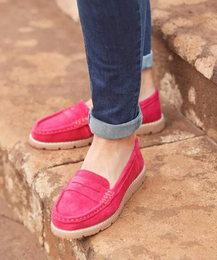 Women Joe Browns Shoes Sandals and Boots Palma Harbour Suede Loafers Women Joe Browns Shoes Sandals and Boots Palma Harbour Suede Loafers