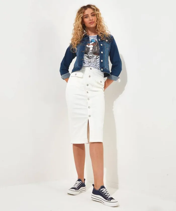 Women Joe Browns Skirts Denim Midi Skirt