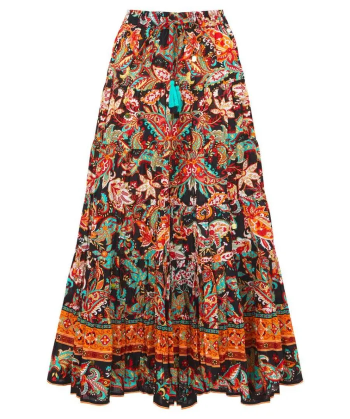 Women Joe Browns Skirts Saffron Border Skirt Women Joe Browns Skirts Saffron Border Skirt
