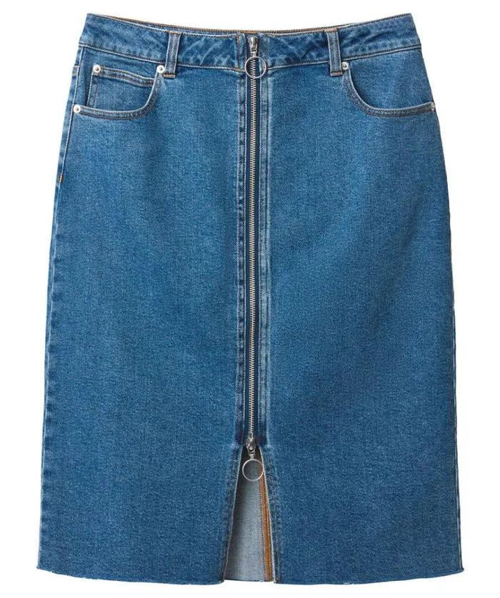 Women Joe Browns Skirts Zip Front Denim Skirt Women Joe Browns Skirts Zip Front Denim Skirt