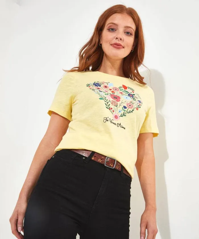 Women Joe Browns Tops Tunics and Blouses All The Love Graphic Tee Women Joe Browns Tops Tunics and Blouses All The Love Graphic Tee
