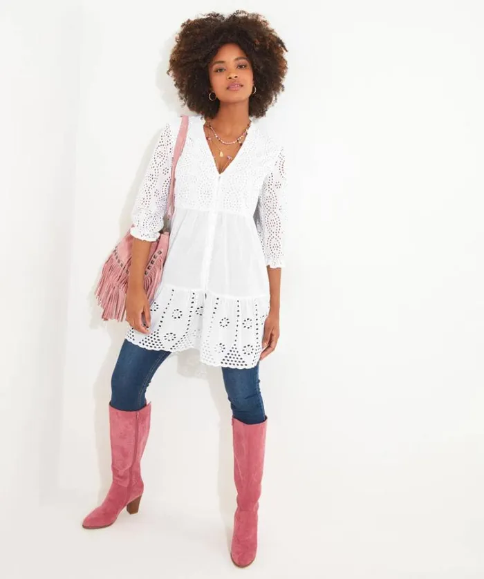 Women Joe Browns Tops Tunics and Blouses Beautiful Broderie Tunic Women Joe Browns Tops Tunics and Blouses Beautiful Broderie Tunic
