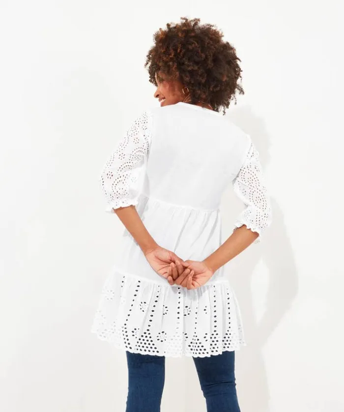 Women Joe Browns Tops Tunics and Blouses Beautiful Broderie Tunic Women Joe Browns Tops Tunics and Blouses Beautiful Broderie Tunic