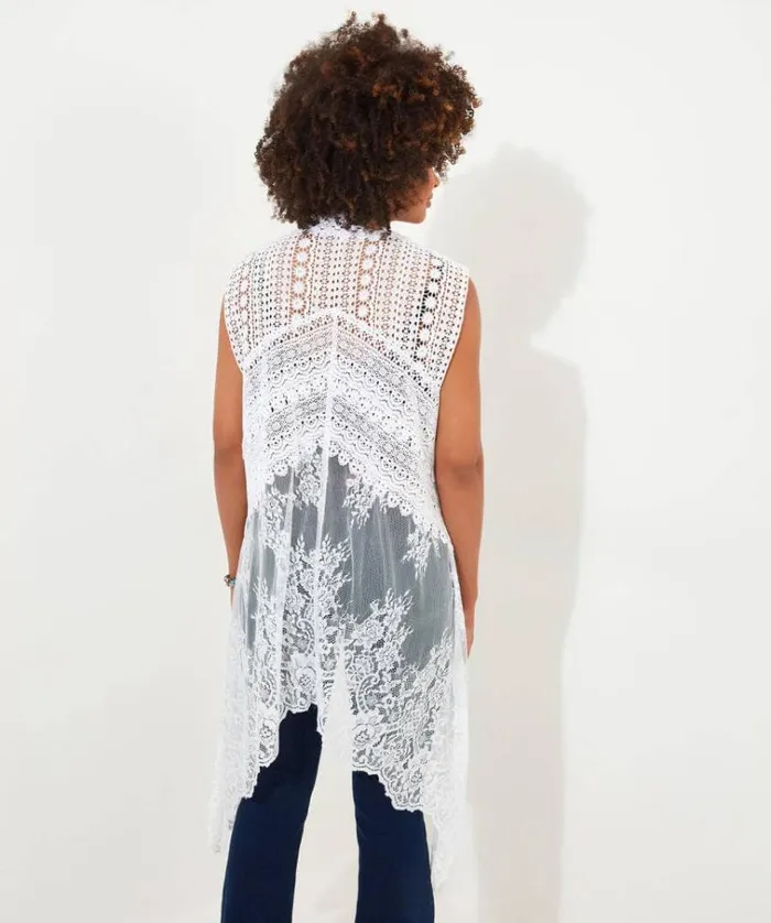 Women Joe Browns Tops Tunics and Blouses Boho Days Sleeveless Lace Kimono Women Joe Browns Tops Tunics and Blouses Boho Days Sleeveless Lace Kimono