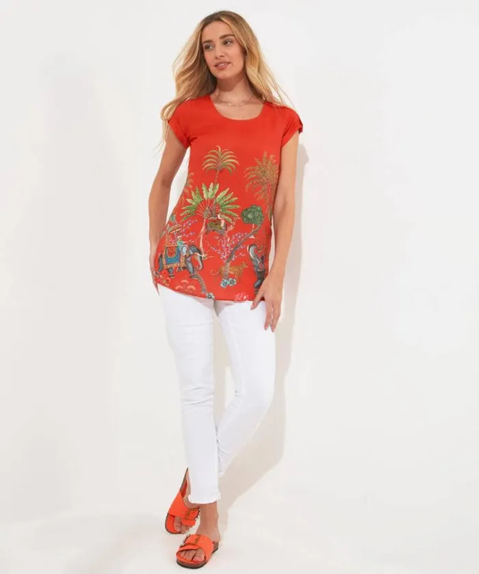 Women Joe Browns Tops Tunics and Blouses Elephant Trail Tunic Women Joe Browns Tops Tunics and Blouses Elephant Trail Tunic