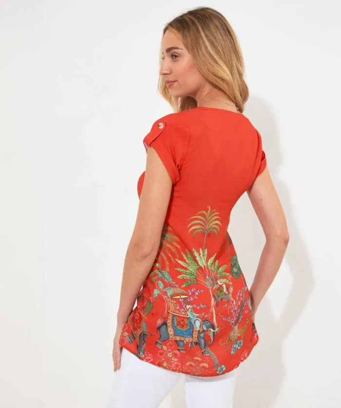 Women Joe Browns Tops Tunics and Blouses Elephant Trail Tunic Women Joe Browns Tops Tunics and Blouses Elephant Trail Tunic