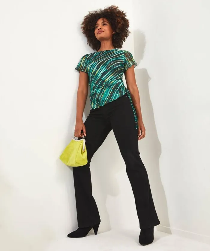 Women Joe Browns Tops Tunics and Blouses Elsa Mesh Printed Top Women Joe Browns Tops Tunics and Blouses Elsa Mesh Printed Top