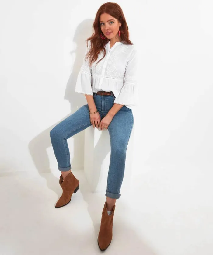 Women Joe Browns Tops Tunics and Blouses Embroidered Blouse