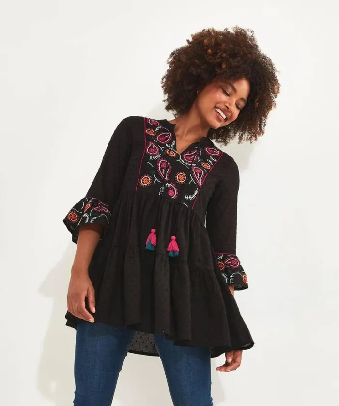 Women Joe Browns Tops Tunics and Blouses Embroidered Festival Tunic