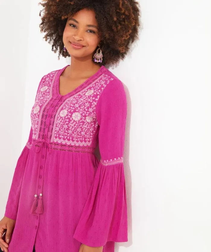 Women Joe Browns Tops Tunics and Blouses Emmy Embroidered Blouse Women Joe Browns Tops Tunics and Blouses Emmy Embroidered Blouse
