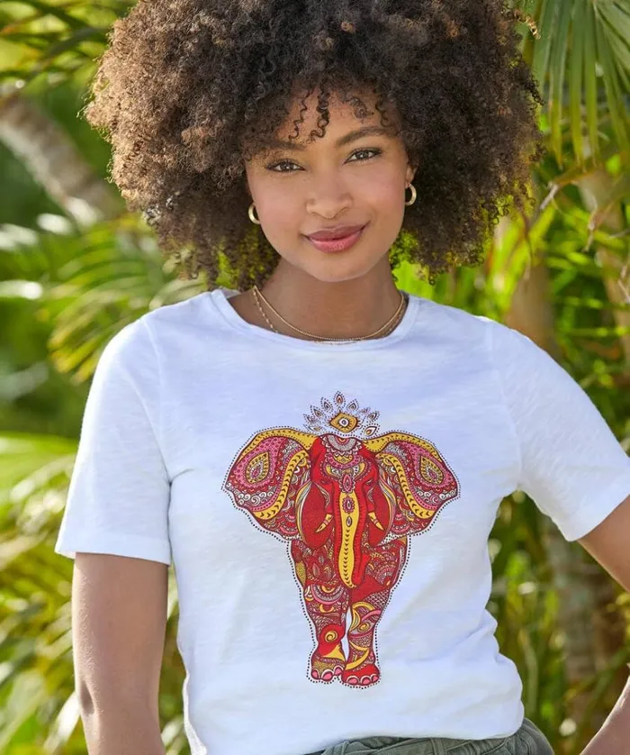 Women Joe Browns Tops Tunics and Blouses Enchanting Elephant Tee