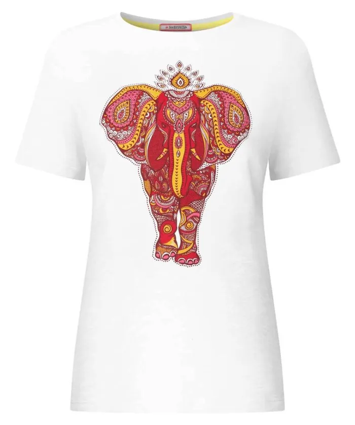 Women Joe Browns Tops Tunics and Blouses Enchanting Elephant Tee Women Joe Browns Tops Tunics and Blouses Enchanting Elephant Tee