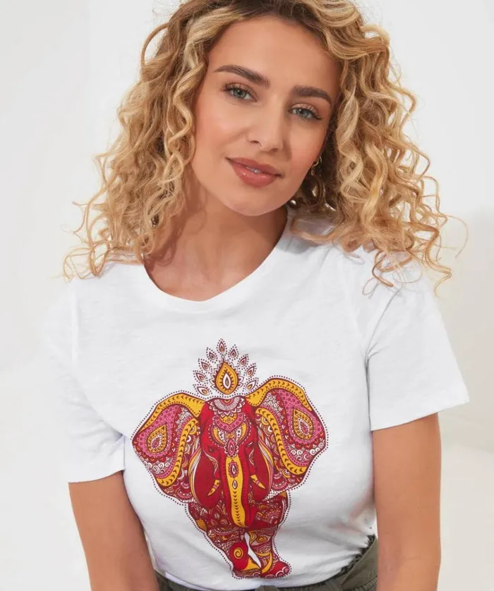 Women Joe Browns Tops Tunics and Blouses Enchanting Elephant Tee Women Joe Browns Tops Tunics and Blouses Enchanting Elephant Tee