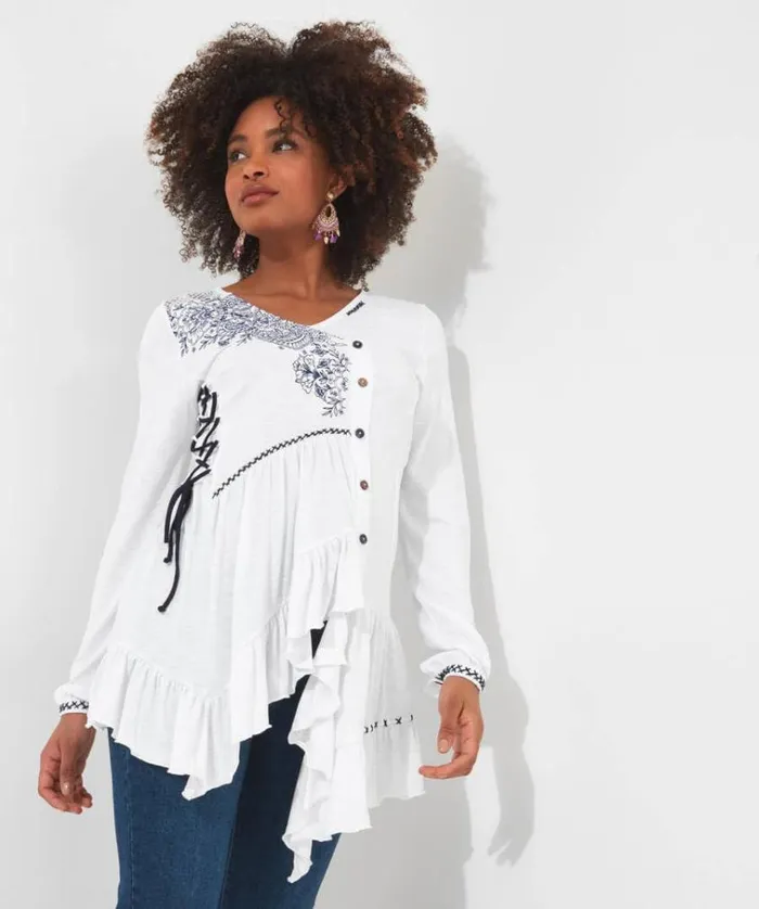Women Joe Browns Tops Tunics and Blouses Exquisite Embroidered Tunic