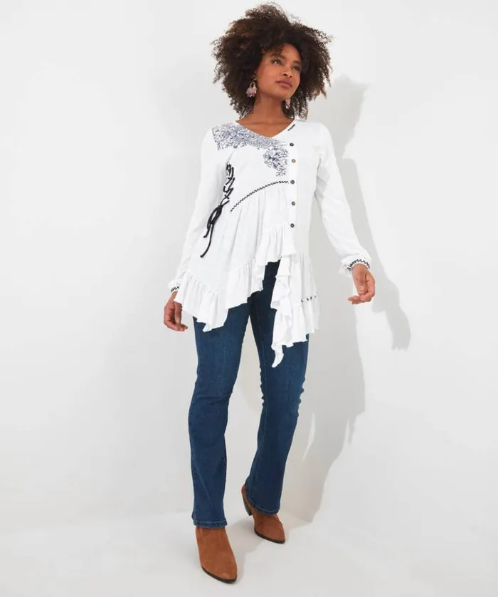Women Joe Browns Tops Tunics and Blouses Exquisite Embroidered Tunic Women Joe Browns Tops Tunics and Blouses Exquisite Embroidered Tunic