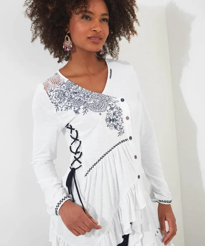 Women Joe Browns Tops Tunics and Blouses Exquisite Embroidered Tunic Women Joe Browns Tops Tunics and Blouses Exquisite Embroidered Tunic