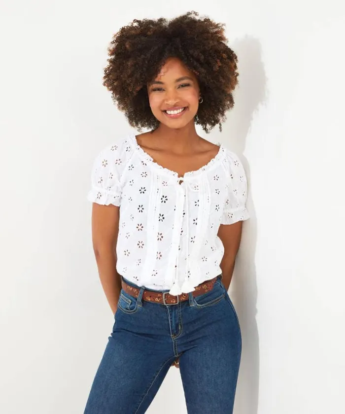Women Joe Browns Tops Tunics and Blouses Favourite Broderie Top