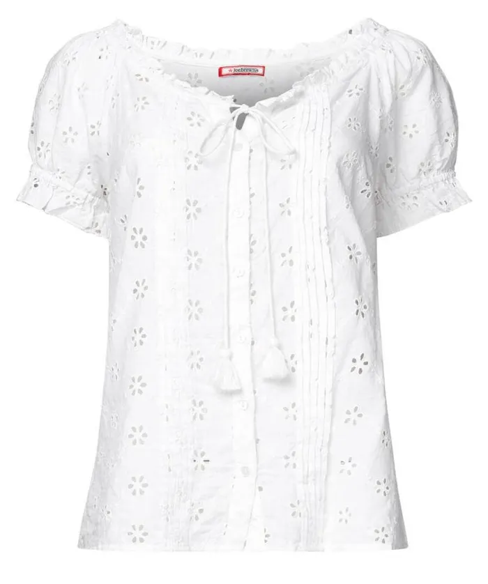 Women Joe Browns Tops Tunics and Blouses Favourite Broderie Top Women Joe Browns Tops Tunics and Blouses Favourite Broderie Top