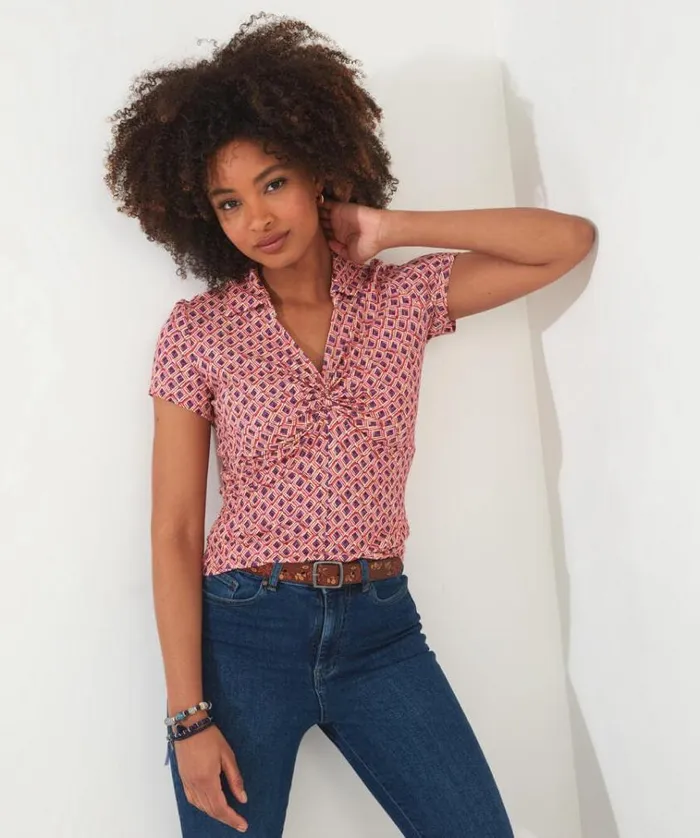 Women Joe Browns Tops Tunics and Blouses Gorgeous Geo Twist Jersey Top