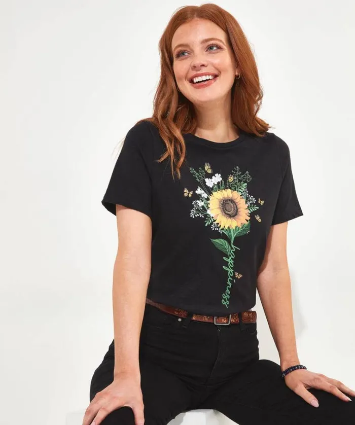 Women Joe Browns Tops Tunics and Blouses Happiness Graphic Tee