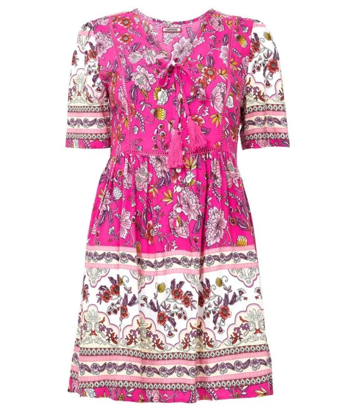 Women Joe Browns Tops Tunics and Blouses Heidi Pink Printed Tunic Women Joe Browns Tops Tunics and Blouses Heidi Pink Printed Tunic