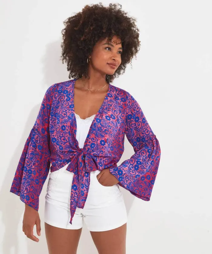 Women Joe Browns Tops Tunics and Blouses Ibiza Nights Wrap CoOrd Top Women Joe Browns Tops Tunics and Blouses Ibiza Nights Wrap CoOrd Top