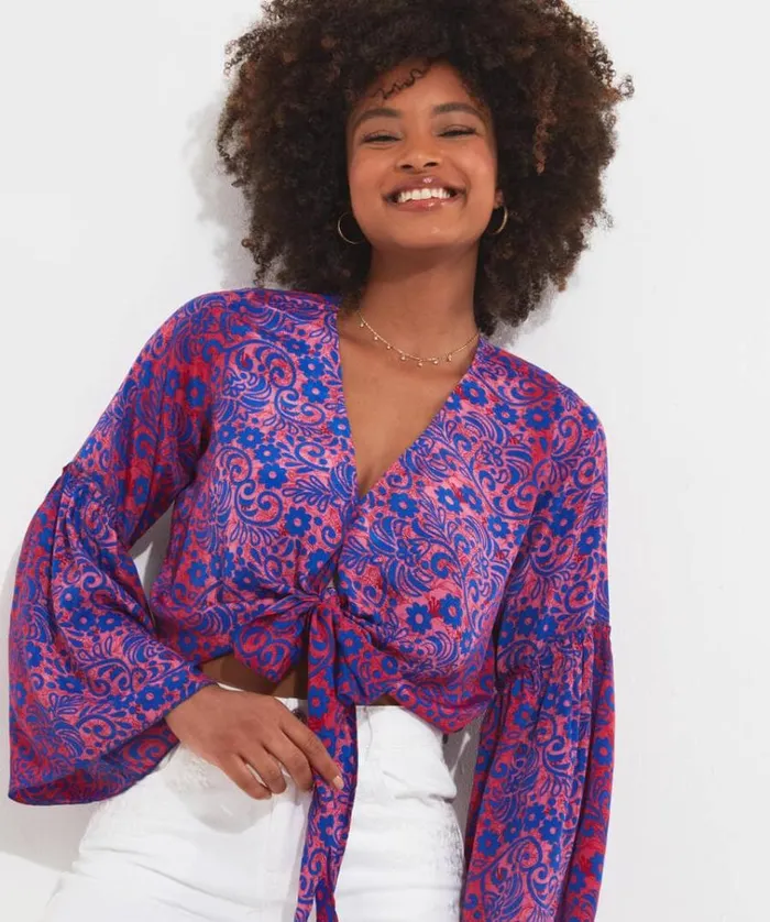 Women Joe Browns Tops Tunics and Blouses Ibiza Nights Wrap CoOrd Top Women Joe Browns Tops Tunics and Blouses Ibiza Nights Wrap CoOrd Top