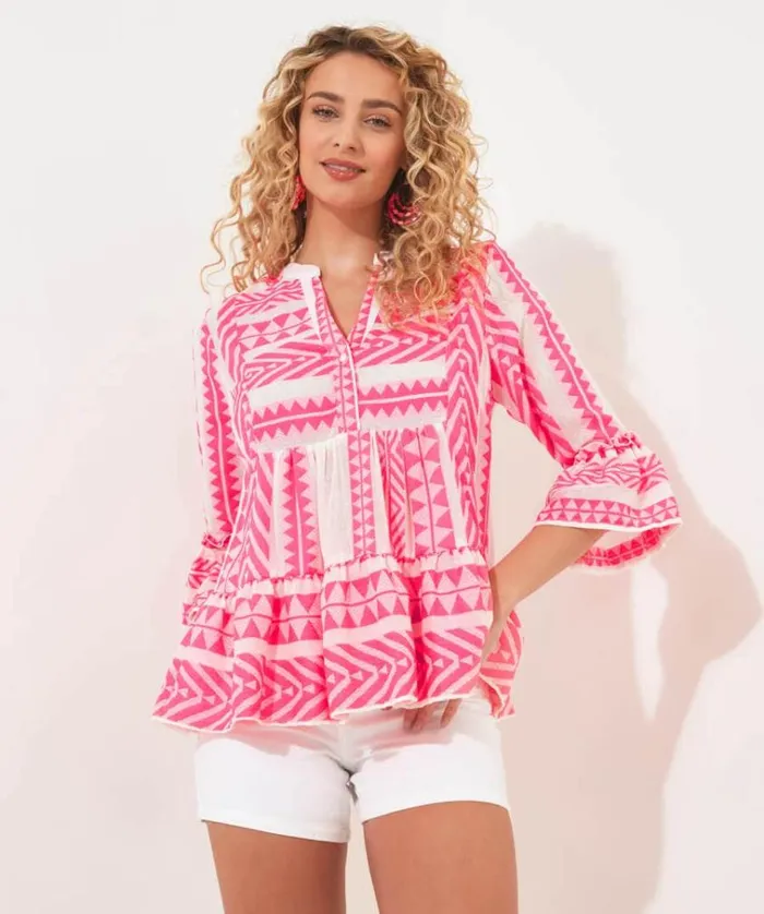 Women Joe Browns Tops Tunics and Blouses Joyful Jacquard Top Women Joe Browns Tops Tunics and Blouses Joyful Jacquard Top