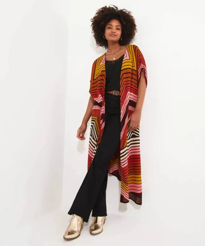 Women Joe Browns Tops Tunics and Blouses Lizzie Longline Sleeveless Kimono