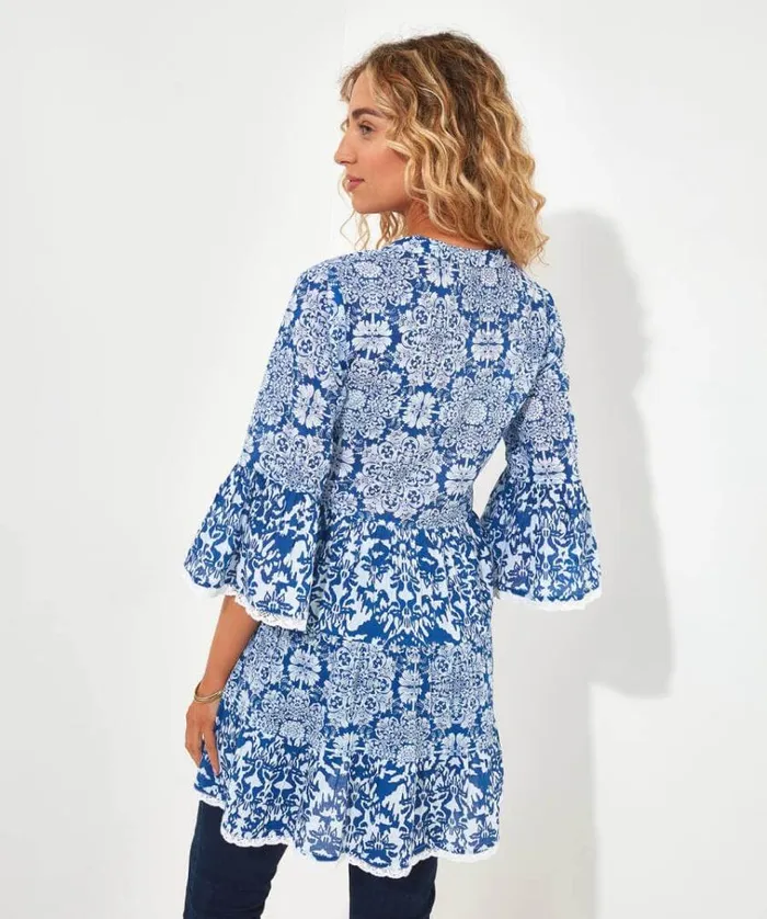 Women Joe Browns Tops Tunics and Blouses Moroccan Skies Tunic Women Joe Browns Tops Tunics and Blouses Moroccan Skies Tunic