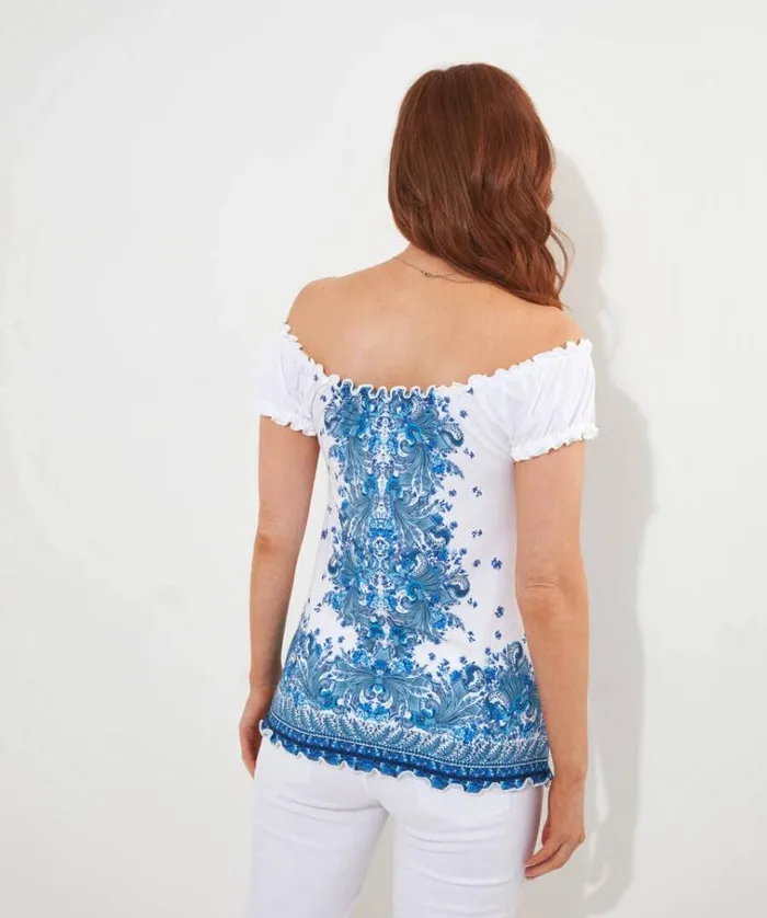 Women Joe Browns Tops Tunics and Blouses Ocean Blues Boho Top Women Joe Browns Tops Tunics and Blouses Ocean Blues Boho Top