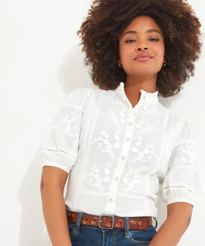 Women Joe Browns Tops Tunics and Blouses Patsy Embroidered Blouse Women Joe Browns Tops Tunics and Blouses Patsy Embroidered Blouse