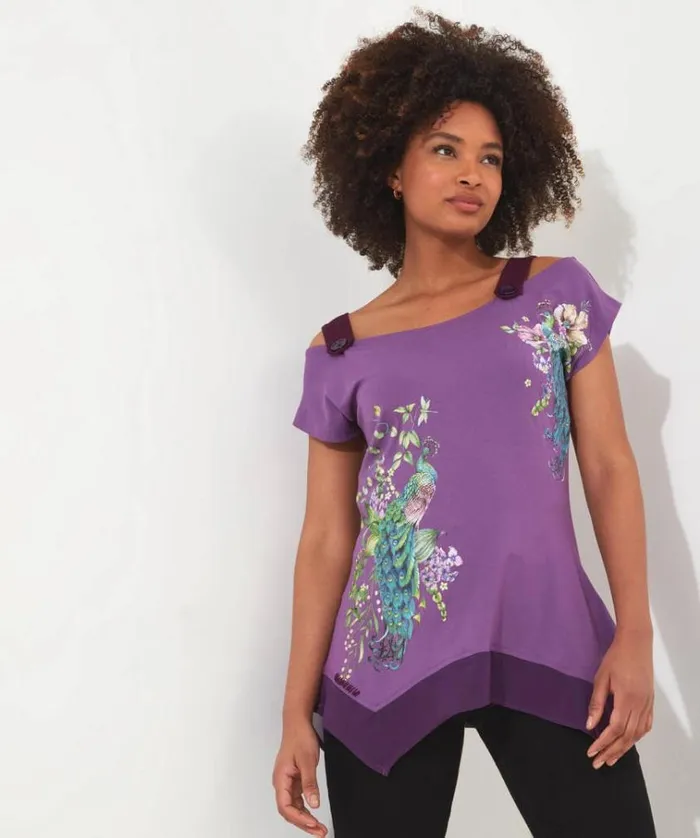 Women Joe Browns Tops Tunics and Blouses Perfect Peacock Jersey Top