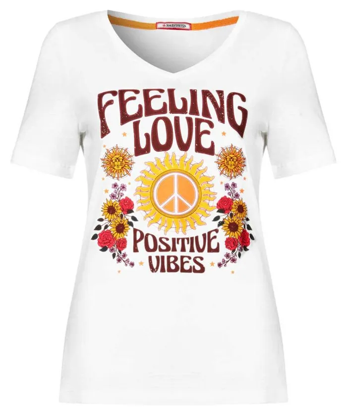 Women Joe Browns Tops Tunics and Blouses Positive Vibes Tee Women Joe Browns Tops Tunics and Blouses Positive Vibes Tee