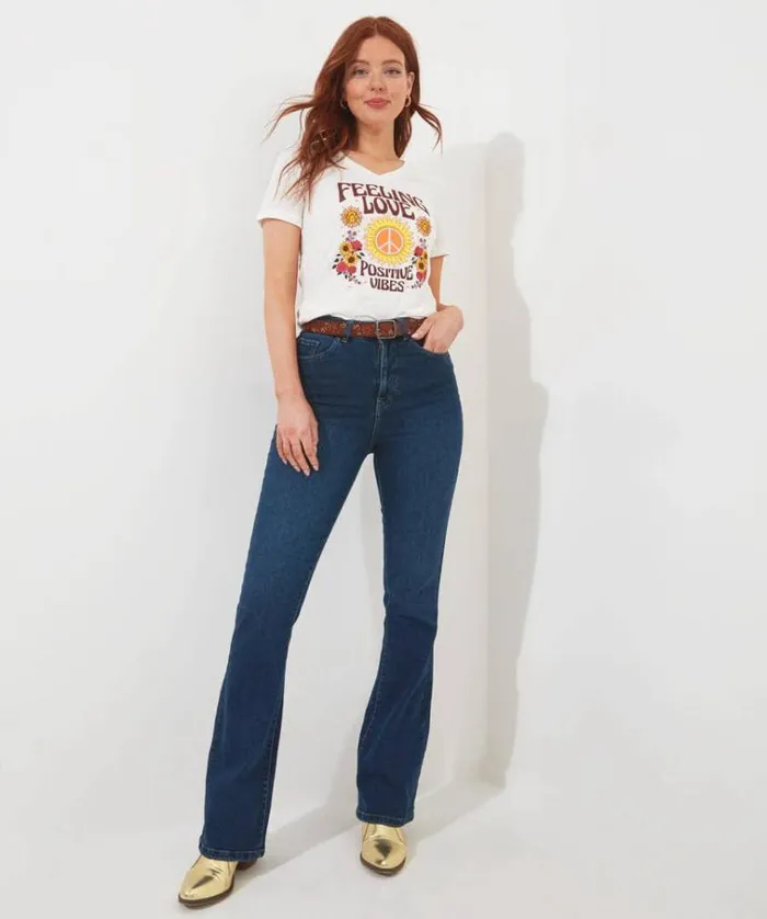 Women Joe Browns Tops Tunics and Blouses Positive Vibes Tee Women Joe Browns Tops Tunics and Blouses Positive Vibes Tee