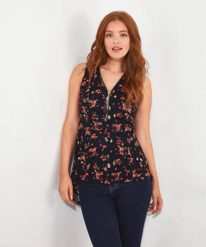 Women Joe Browns Tops Tunics and Blouses Pretty Zip Top