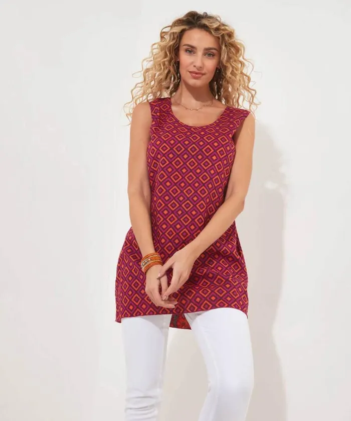 Women Joe Browns Tops Tunics and Blouses Reversible Print Tunic Women Joe Browns Tops Tunics and Blouses Reversible Print Tunic