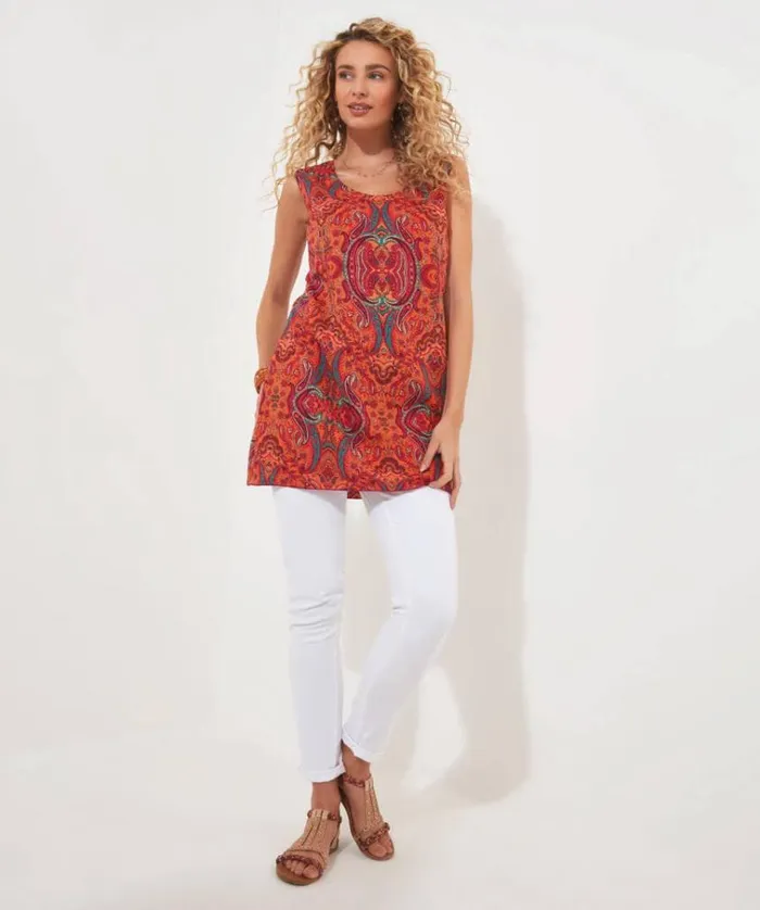 Women Joe Browns Tops Tunics and Blouses Reversible Print Tunic Women Joe Browns Tops Tunics and Blouses Reversible Print Tunic